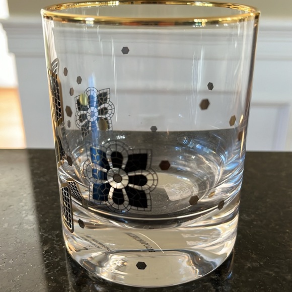 Anthropologie Bistro Subway “E” Old Fashioned Glass - Picture 6 of 9